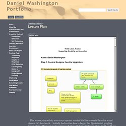 Lesson Plan - Daniel Washington Portfolio