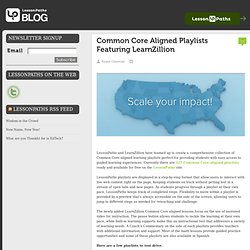 Blog – Common Core Aligned Playlists Featuring LearnZillion