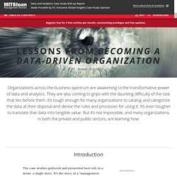 Lessons from Becoming a Data-Driven Organization