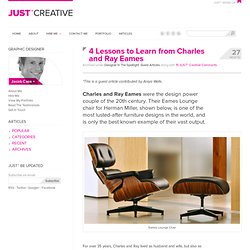 4 Lessons to Learn from Charles and Ray Eames