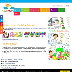 ESL Kids Lessons, ESL Children Lessons, Beginners Online Video Lessons