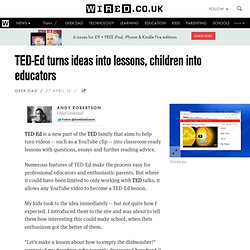 TED-Ed turns ideas into lessons, children into educators