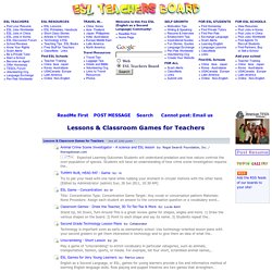 Lessons & Classroom Games for Teachers -