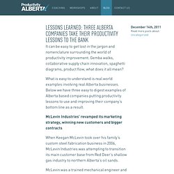 Productivity Alberta: Articles: Lessons Learned: Three Alberta Companies Take Their Productivity Lessons to the Bank