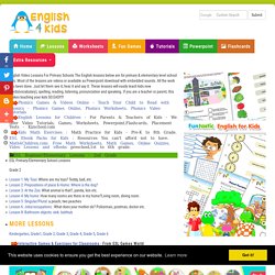 ESL Lessons for Kids, English for Primary School Kids, 2nd Grade
