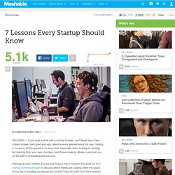 7 Lessons Every Startup Should Know