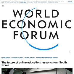 Lessons from South Korea on the future of online education