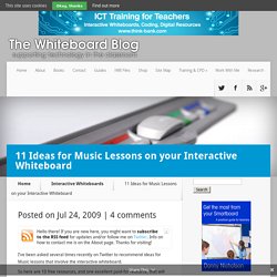 11 Ideas for Music Lessons on your Interactive Whiteboard