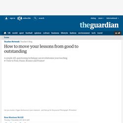 How to move your lessons from good to outstanding