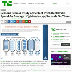 Lessons From A Study of Perfect Pitch Decks: VCs Spend An Average of 3 Minutes, 44 Seconds On Them