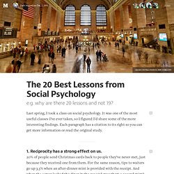 The 20 Best Lessons from Social Psychology