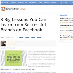 3 Big Lessons You Can Learn from Successful Brands on Facebook