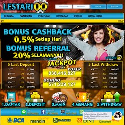 LestariQQ Situs Judi Poker Online Domino QQ Terpercaya