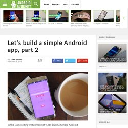 Let's build a simple Android app, part 2