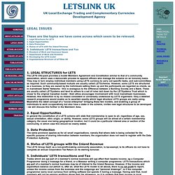 LETS Link UK: Legal Issues
