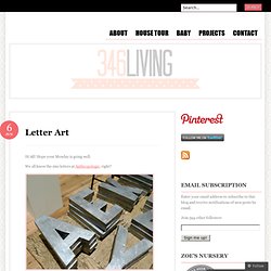 Letter Art « 346 Living