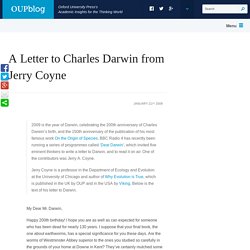 A Letter to Charles Darwin from Jerry Coyne