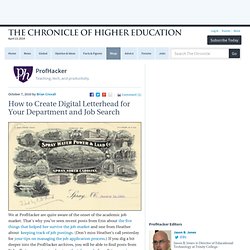 How to Create Digital Letterhead for Your Department and Job Search