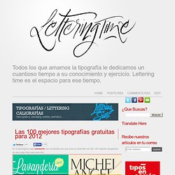 Las 100 mejores tipografías gratuitas para 2012