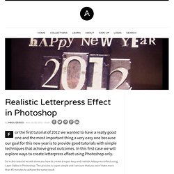 Realistic Letterpress Effect in Photoshop