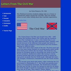 Letters From The Civil War: Introduction