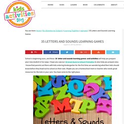 35 Letters and Sounds Learning Games