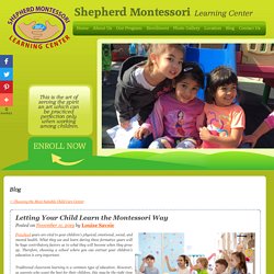 Letting Your Child Learn the Montessori Way
