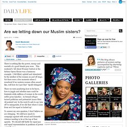 Are we letting down our Muslim sisters?