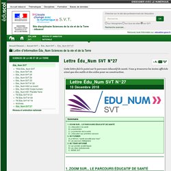 Lettre Édu_Num SVT N°27 — SVT