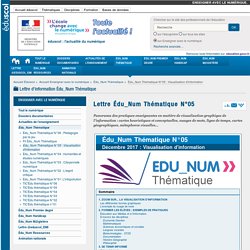 Lettre Edu_Num thématique n°5 : Visualisation d'information