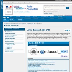 Lettre @eduscol_EMI N°02 — Enseigner avec le numérique