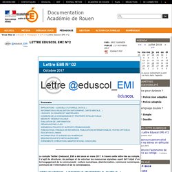 Lettre Eduscol EMI n°2