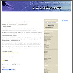 Lettre de motivation  emploi  Pearltrees