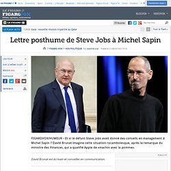 Lettre posthume de Steve Jobs à Michel Sapin