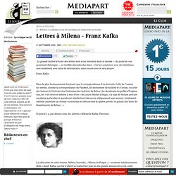 Lettres à Milena - Franz Kafka