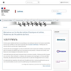 Serveur Lettres de Paris