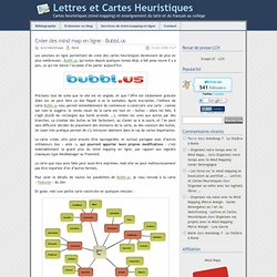 » Créer des mind map en ligne – Bubbl.us - Lettres et Cartes Heuristiques