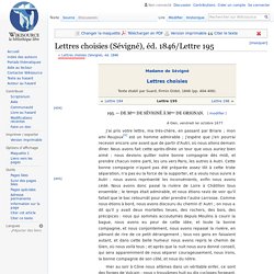 Lettres choisies (Sévigné), éd. 1846/Lettre 195
