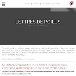 Lettres de poilus