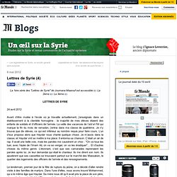 Lettres de Syrie (4)