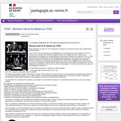Se former Lettres-Histoire-Géographie lycée - TICE - Simone Veil et le débat sur l’IVG