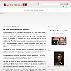Les Lettres de Madame la marquise de Sévigné