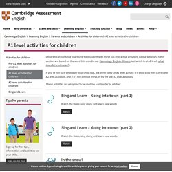 A1 level activities for children