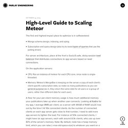 High-Level Guide to Scaling Meteor