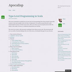 Level Programming in Scala