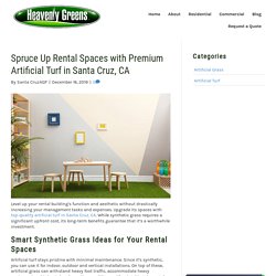 Level Up Your Rentals with Artificial Grass in Santa Cruz, CA