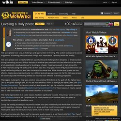 Leveling a Holy priest - WoWWiki - Your guide to the World of Wa