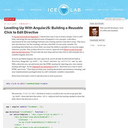 Levelling Up With AngularJS: Building a Reusable Click to Edit Directive · Icelab · an Australian design studio