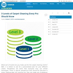 3 Levels of Carpet Cleaning Every Pro Should Know