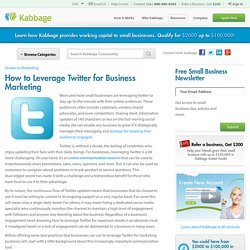 How to Leverage Twitter for Business Marketing